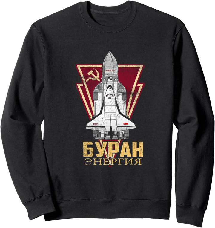 Vintage Sowjetisch-russische UdSSR Space Retro Distressed CCCP Sweatshirt