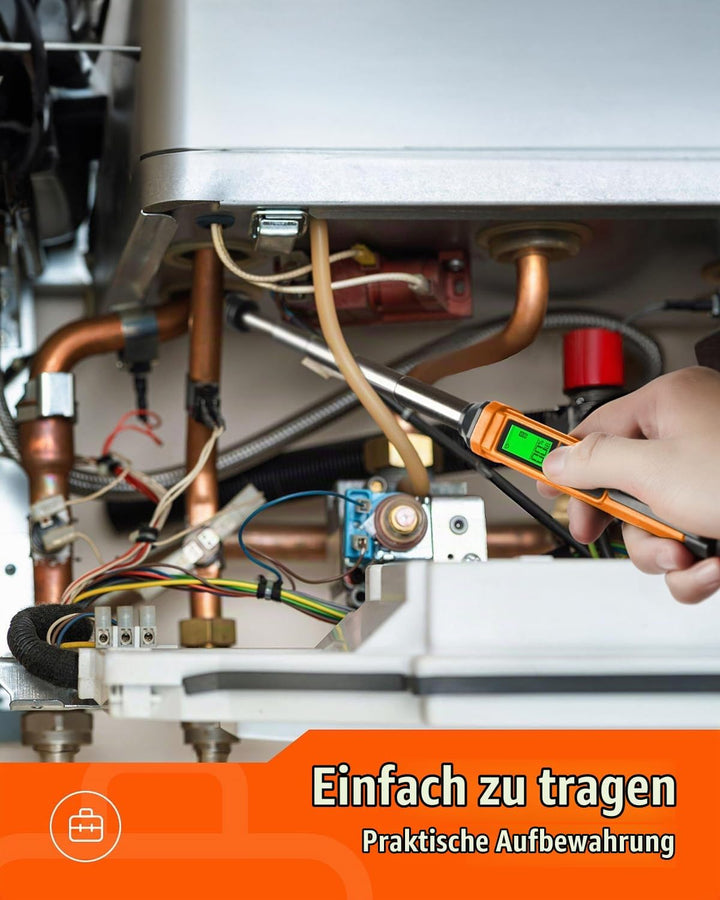 Gasmelder, TopTes PT299 Gasleck-Detektor mit Teleskopstab, tragbarer Gasschnüffler zum Auffinden von