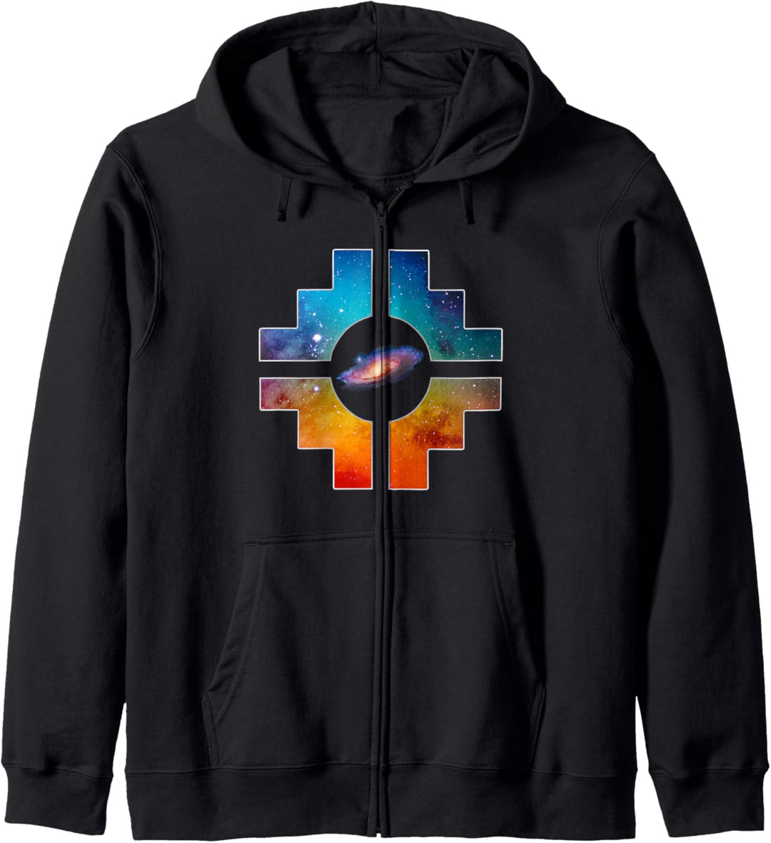 Chakana Inka Galaxiesymbol Kapuzenjacke