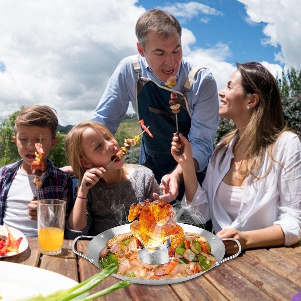 Edelstahl-Bier-dose Hühnerhalter BBQ Roaster Cooker Stand - Vertikal Grill Zubehör - Grill Rauch-Rac
