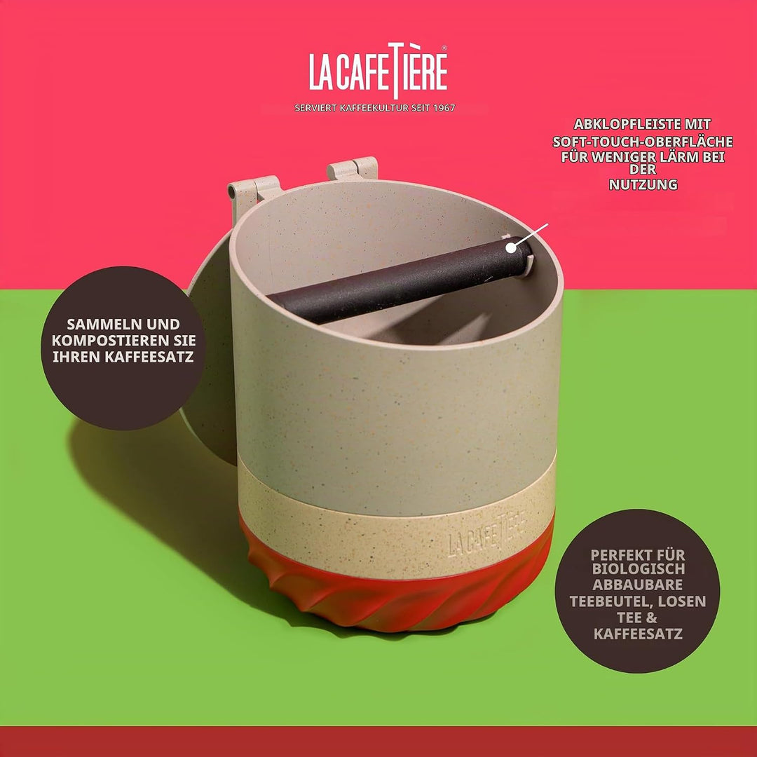 La Cafetière Renew Composter and Coffee Knockbox, 75ml Espresso Dump Bin für Kaffeesatz mit Abnehmba