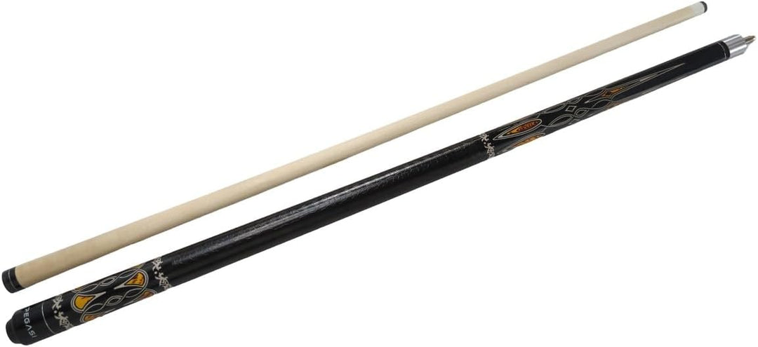 Pegasi Classic Billardqueue 146cm 2-teilig Black Hawk Schwarz Normal, Schwarz Normal