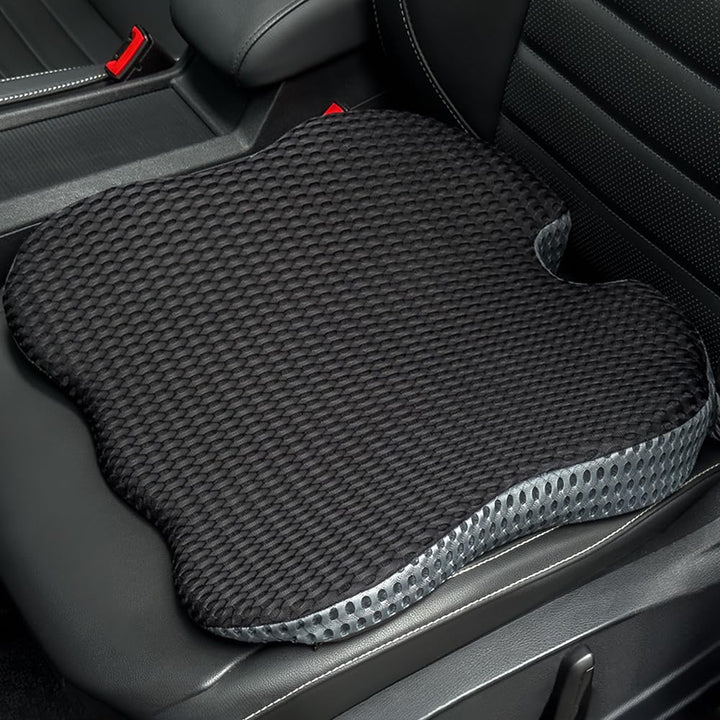 FOUNDCOOL Memory Schaum Keilkissen für Auto, Ergonomisches Sitzkissen Auto Autositzkissen Fahrersitz