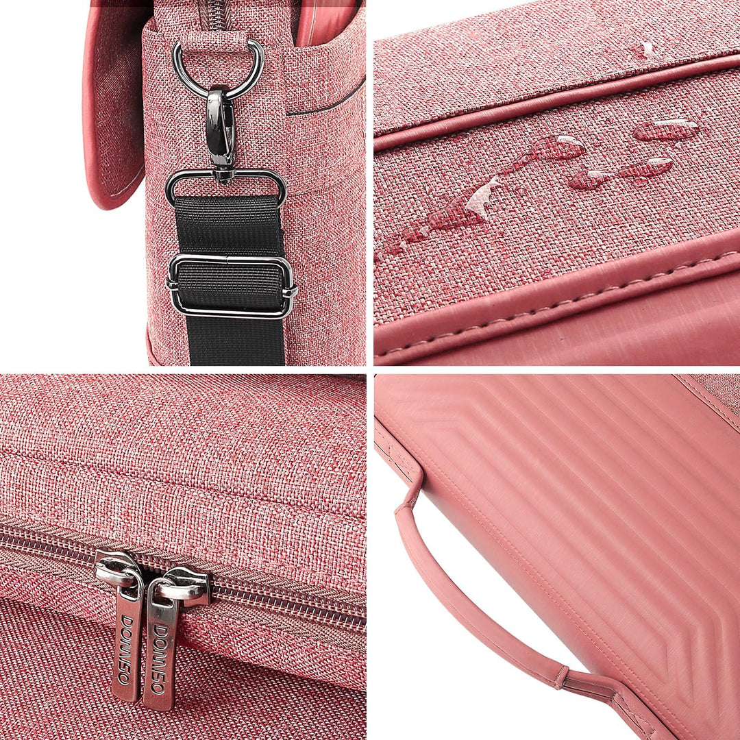DOMISO 15-15,6 Zoll Wasserdicht Laptop Tasche Aktentasche Schultertasche Notebooktasche für 15.6" Le