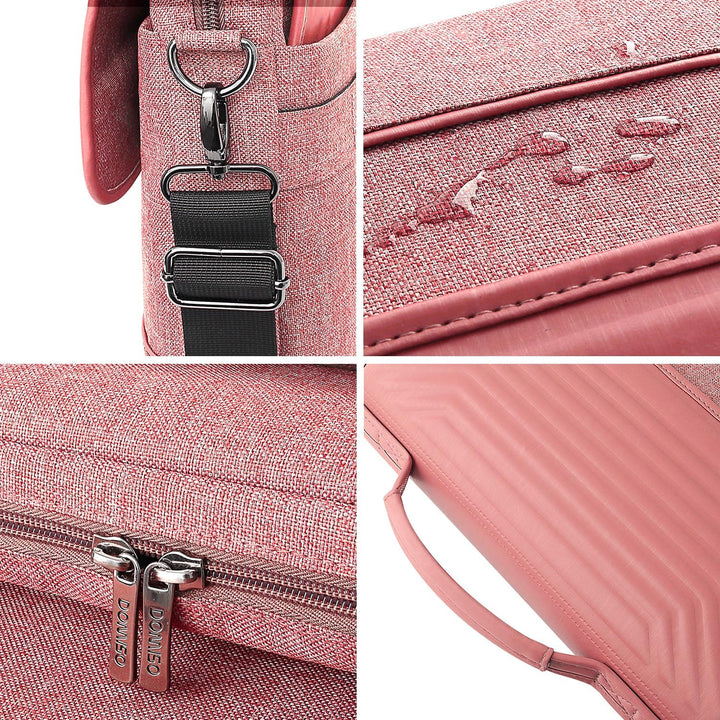 DOMISO 15-15,6 Zoll Wasserdicht Laptop Tasche Aktentasche Schultertasche Notebooktasche für 15.6" Le