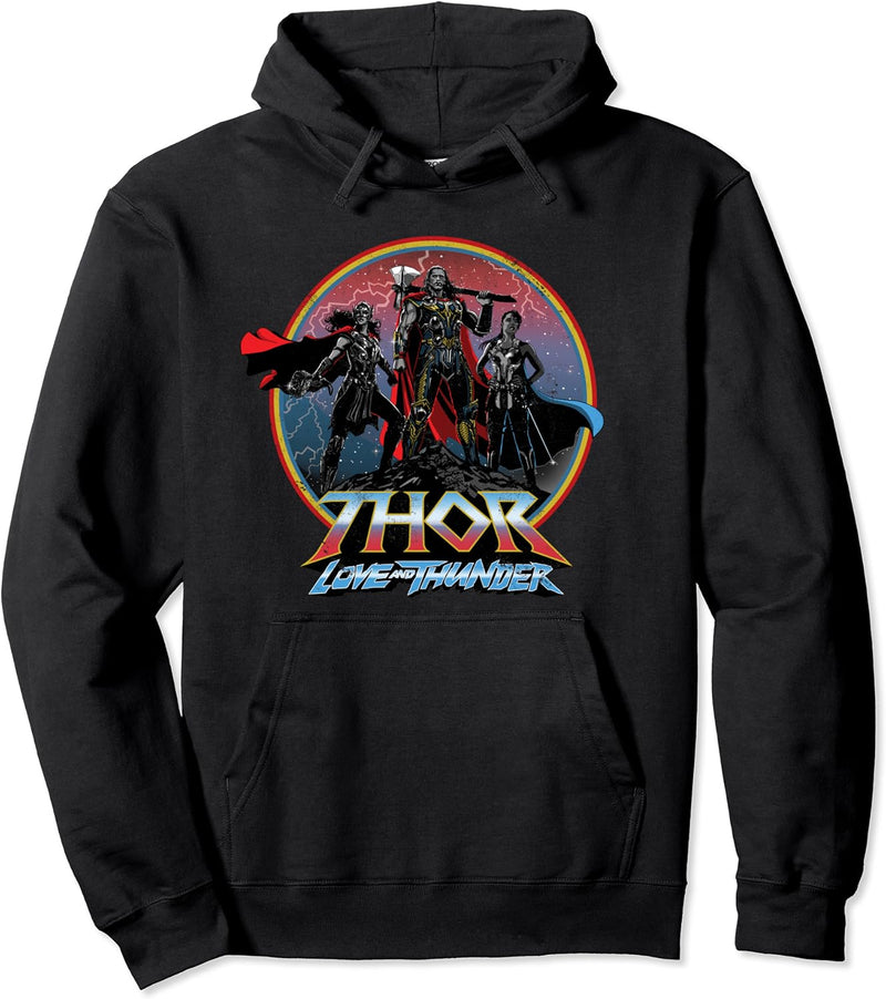 Marvel Thor: Love and Thunder Thor Valkyrie and Jane Pullover Hoodie