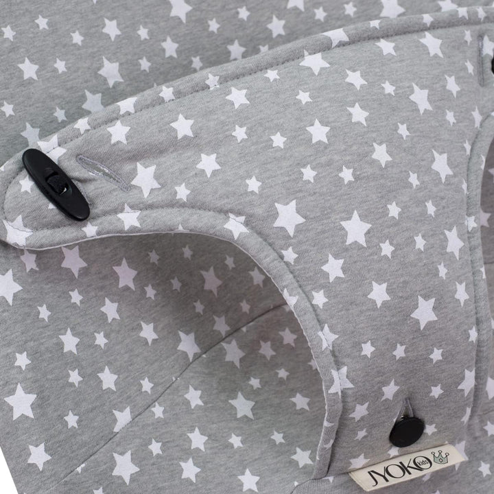 JYOKO KIDS Bezug kompatibel mit Babybjorn Bliss, Balance, Soft (White Star, Baumwolle), White Star