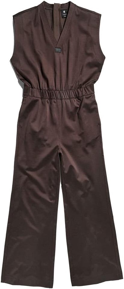 G-STAR Damen Wide Leg V-neck Jumpsuit Jumpsuit XS Braun (chocolat D22370-C813-285), XS Braun (chocol