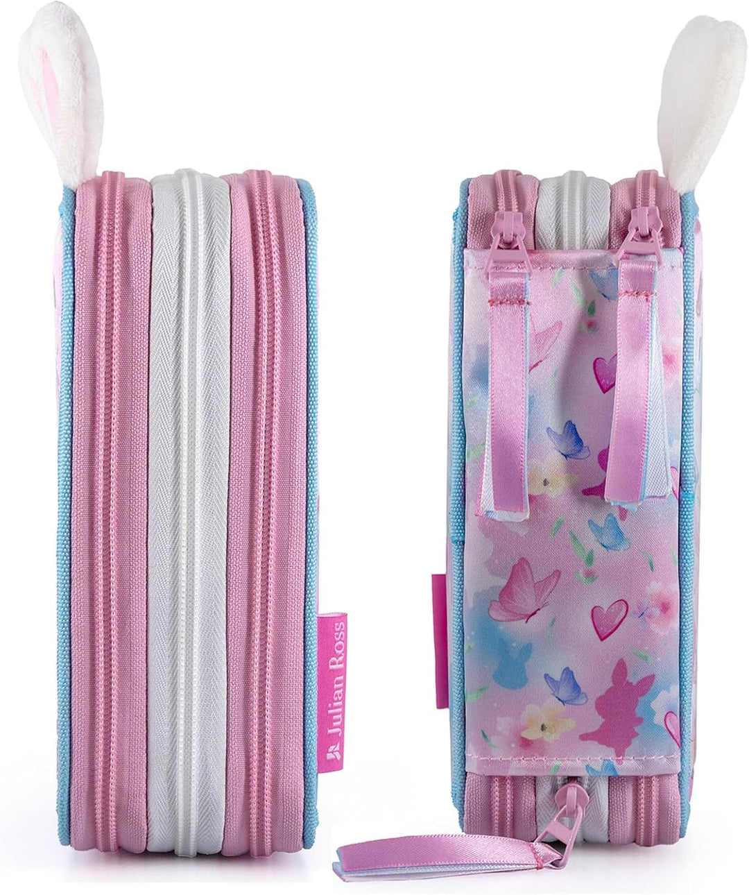 Julian Ross Ballerina Bunny Federmäppchen Kinder, 3 Organisierte Fächer, Federtasche Junge Gefüllt,