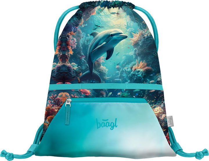 Baagl Schulranzen Jungen Mädchen Set 5 Teilig (Zippy Schultasche für 1. Klasse, Mäppchen, Turnbeutel