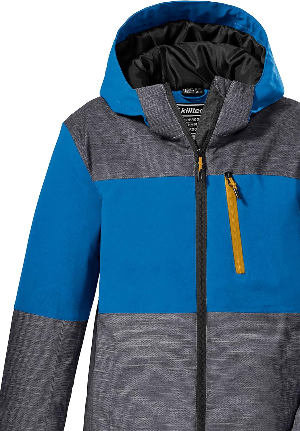 killtec Jungen Skijacke/Funktionsjacke mit Kapuze und Schneefang KSW 181 BYS SKI JCKT, anthrazit, 11