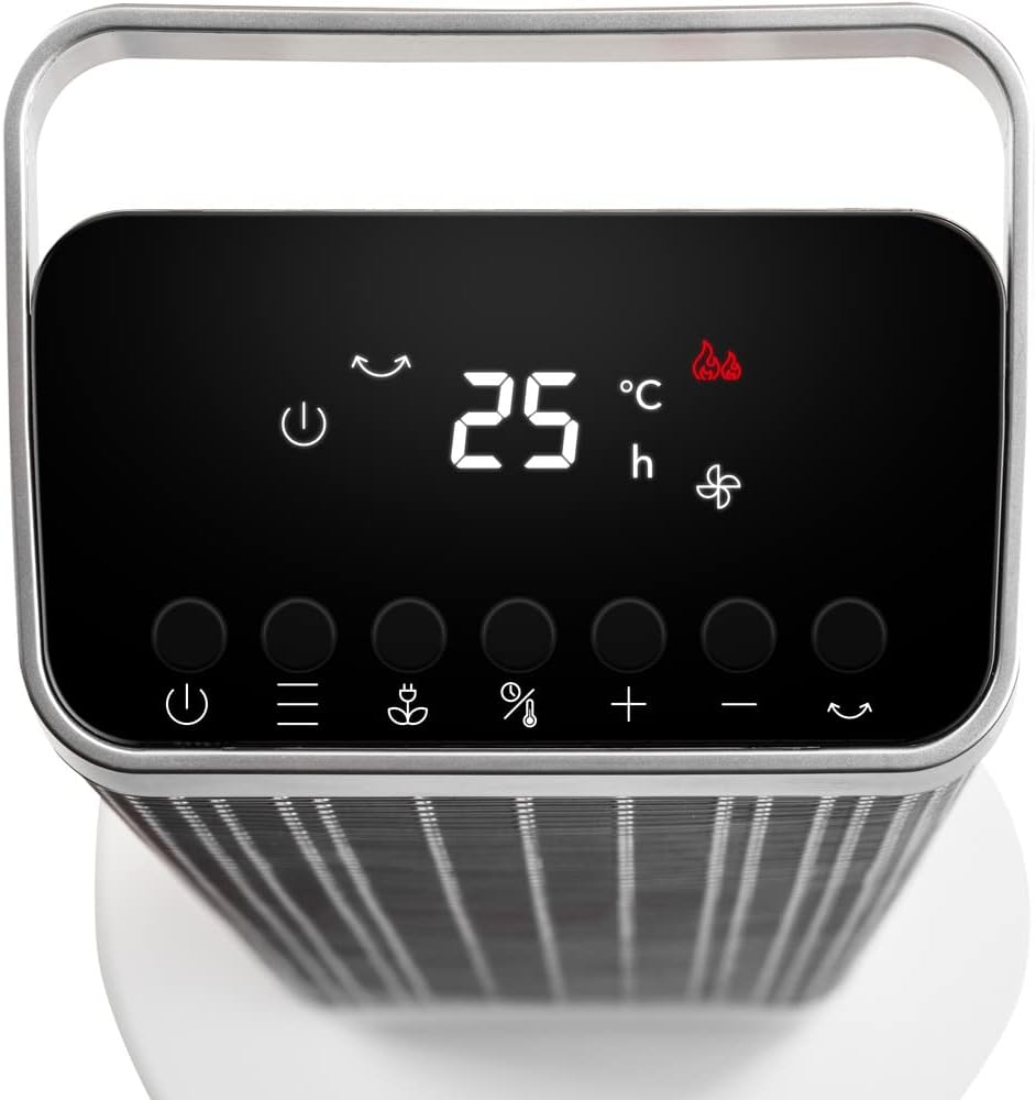 TROTEC Keramik Heizlüfter TFC 25 E – Heizleistung 1800 W / 2500 W – Heizung mit Thermostat, Raumgrös