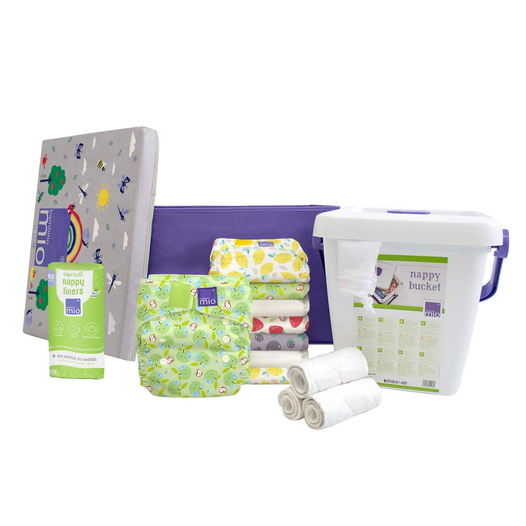 Bambino Mio, Miosolo Classic Stoffwindel Starter Set, Freche Früchte, Freche Früchte