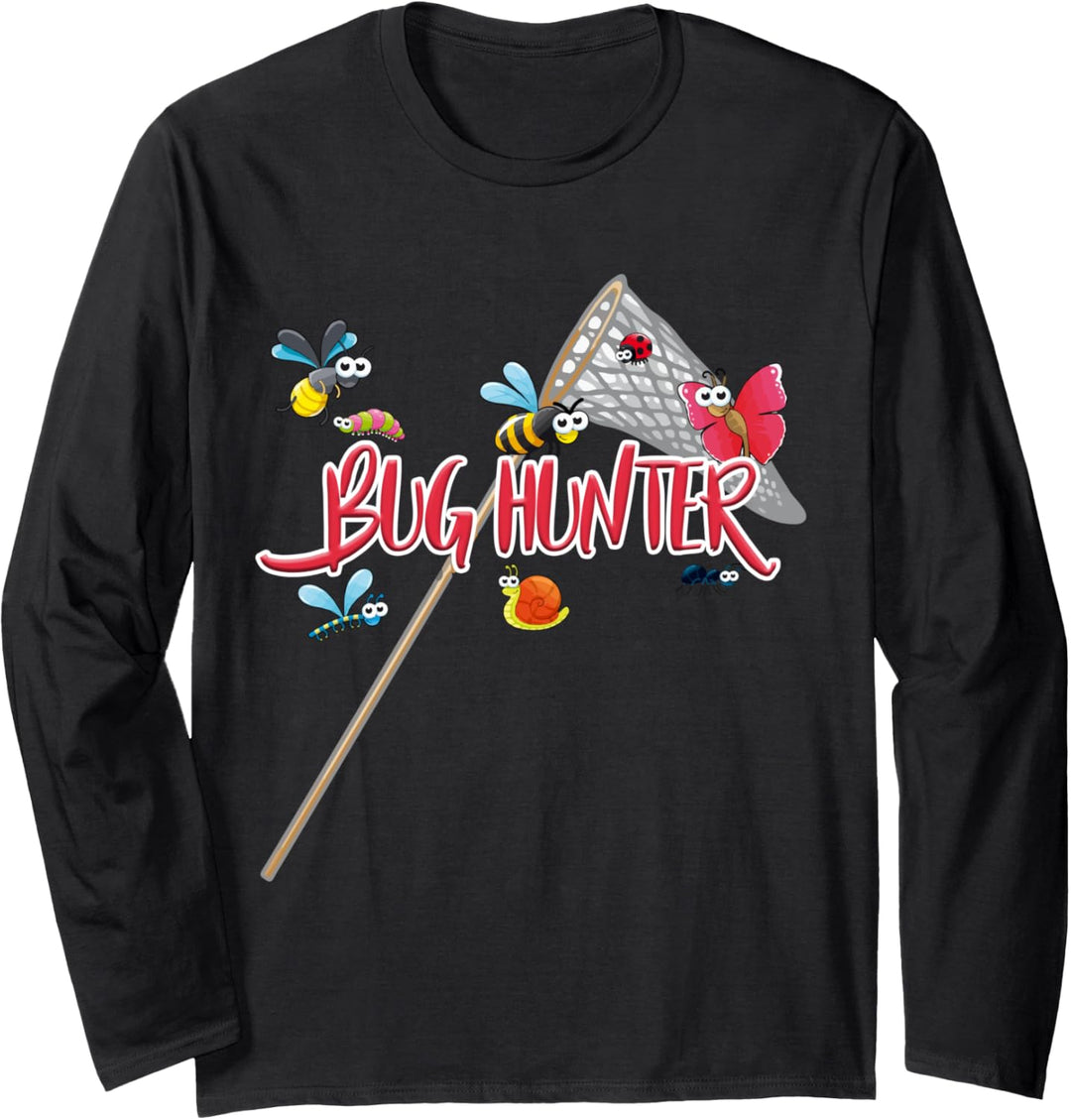 Lustige Käfer-Jäger-Käfer-Sammler-Insekten Jagd Entomologie Langarmshirt