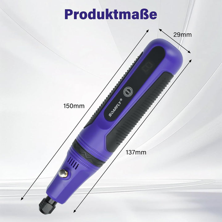 Mini Multifunktionswerkzeug Akku, 3.6V Rotationswerkzeug Set mit Touch Schalter, 5 Geschwindigkeiten