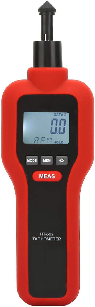 HT-522 Berührungsloser Drehzahlmesser 2-19999 LCD Digital Pocket Rotation Gauge Rotate Speed Meter