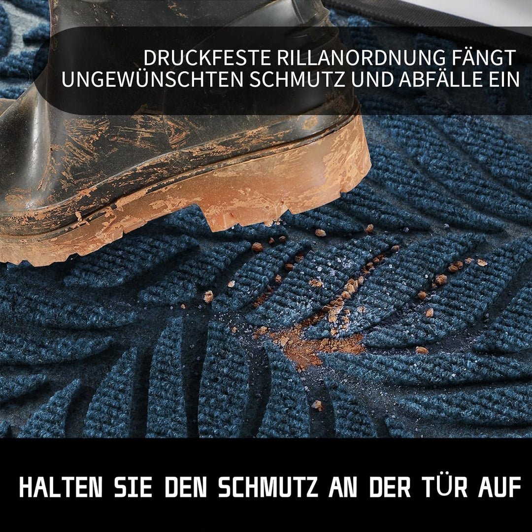 Yimobra Schmutzfangmatte waschbar, 75 x 43 cm, rutschfeste Sauberlaufmatte für draussen – Premium Fu