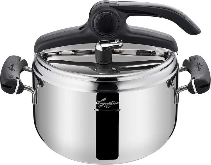 Lagostina Preziosa Lagoeasy'Up Schnellkochtopf, Stahl Lagoeasy'UP 5L