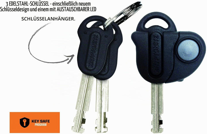 Kryptonite New York Fahgettaboutit Fahrradschloss - 100 cm, Sicherheitsgrad 10/10, Anti-Diebstahl Ke