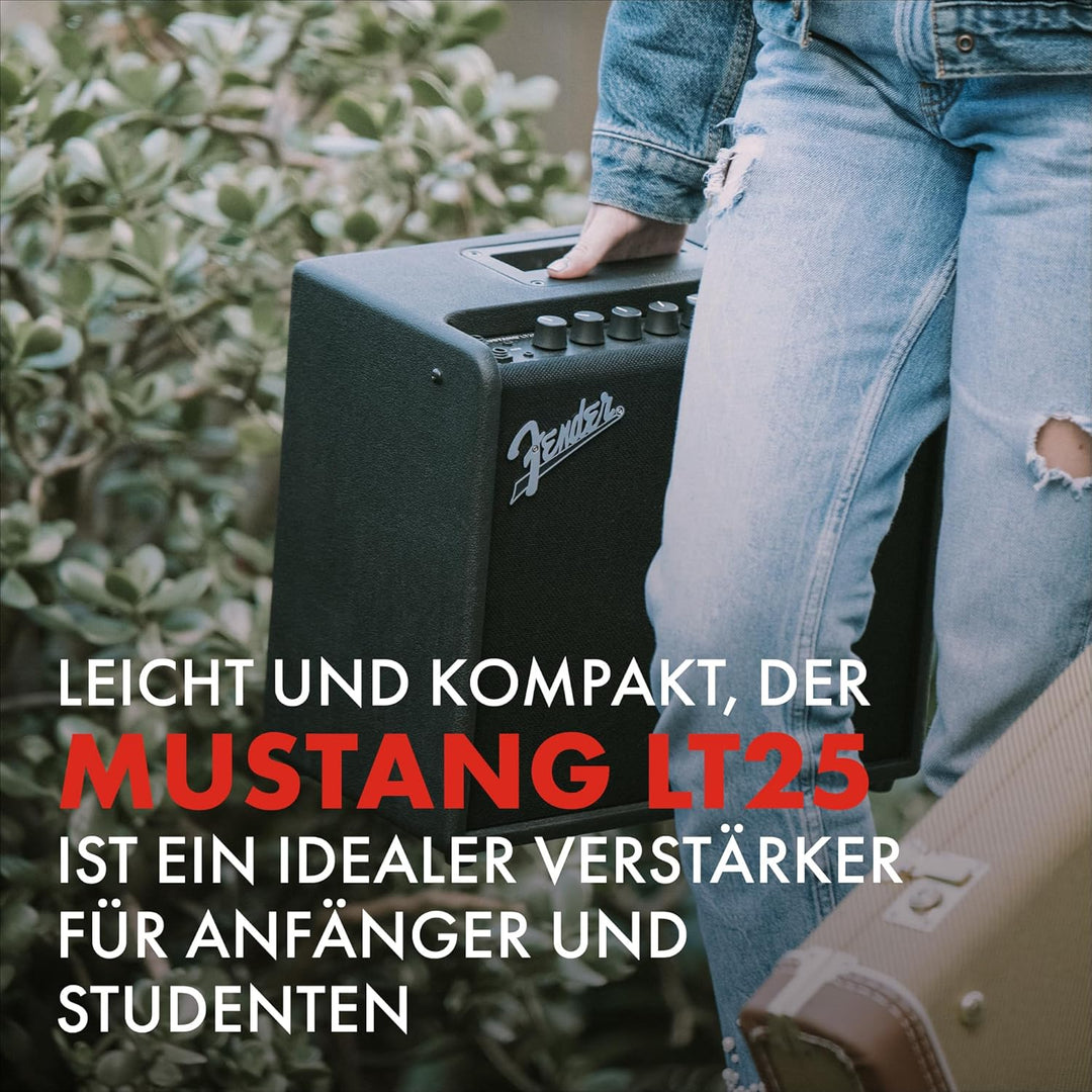 Fender Mustang LT 25 Combo Gitarrenverstärker – Geeignet für E-Gitarre LT25 (25W) Single, LT25 (25W)