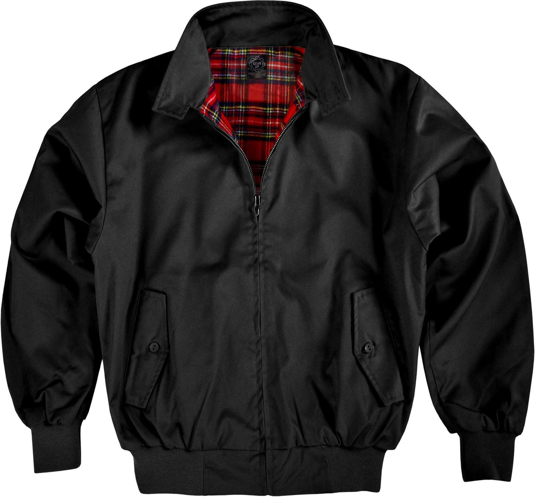 Original GearUp® Harrington Jacke English Style in 12 verschiedenen Designs wählbar L Schwarz, L Sch