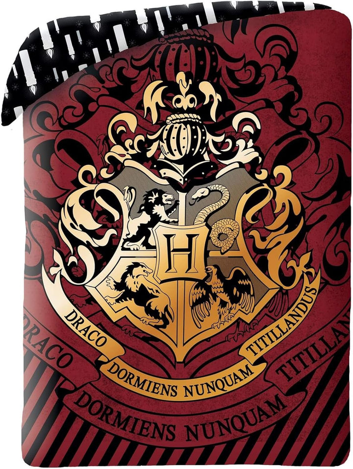 Harry Potter Wende-Bettwäsche-Set Bettbezug 140x200 Baumwolle Kinderbettwäsche Hogwarts