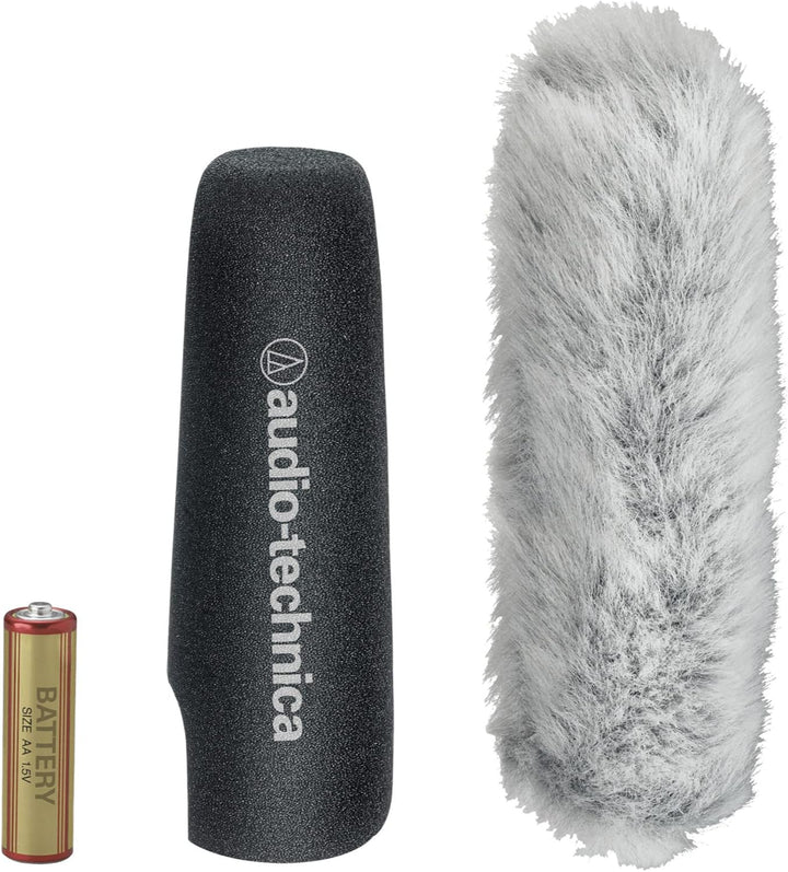 Audio-Technica AT8024 Stereo/Mono Mikrofon für Kameras, Schwarz