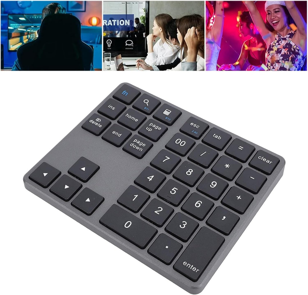 Annadue Bluetooth Nummernblock, Ultradünner, Ergonomischer, Tragbarer, Kabelloser Nummernblock, 35 T