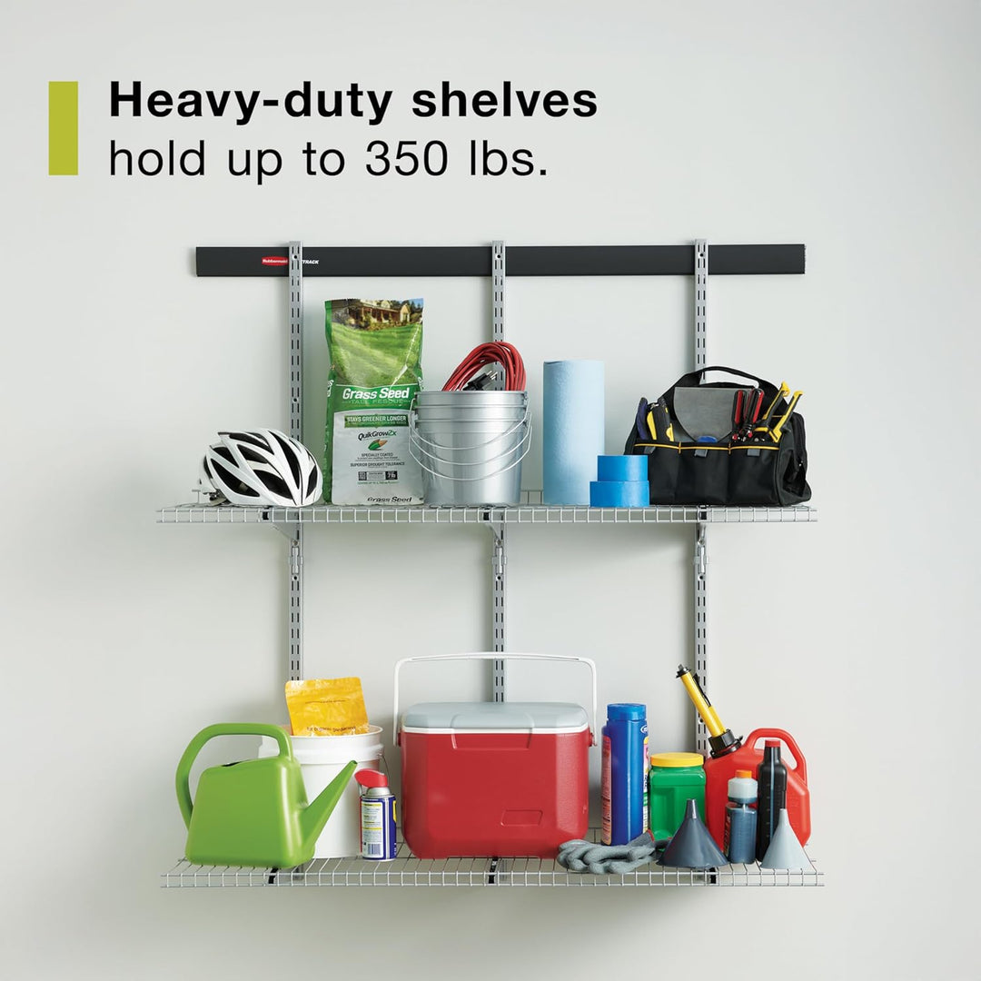 Rubbermaid Fasttrack Schienenaufbewahrung, 91,4 x 30,5 cm, 3 Regalböden, 159 kg pro Regal, für Zuhau