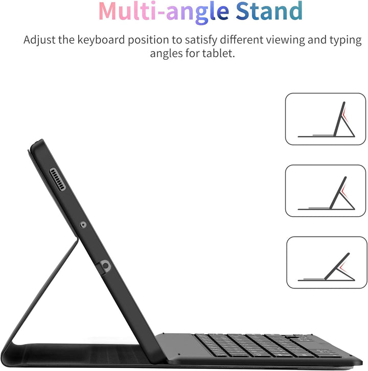 EasyAcc Tastatur Hülle Kompatibel mit Samsung Galaxy Tab S6 Lite 10,4 Zoll 2022/2020 SM-P610N P615N,