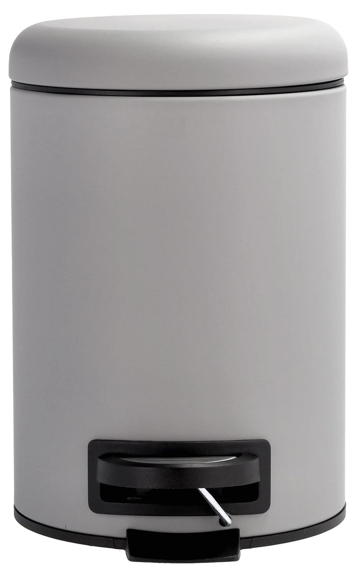 Södahl Mono Kosmetikeimer, Mülleimer fürs Bad, Höhe 25 cm, Fassungsvermögen 3 Liter, Grau