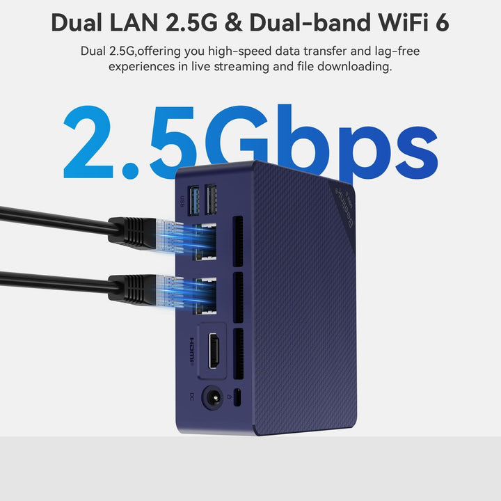 Beelink Mini PC, 12th Gen Intel Alder Lake-N100 Prozessor (bis zu 3.40GHz), EQ12 Office Mini Compute