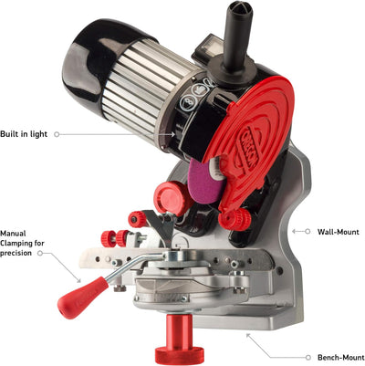 Oregon professionelle 230V Tisch-/Wand Sägeketten Schleifmaschine, für alle Sägeketten von Oregon, S