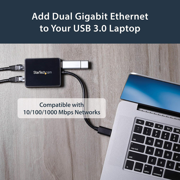 StarTech.com USB 3.0 auf Dual Gigabit Ethernet Adapter - USB 3.0 2x 10/100/1000Mbit/s Netzwerk Adapt
