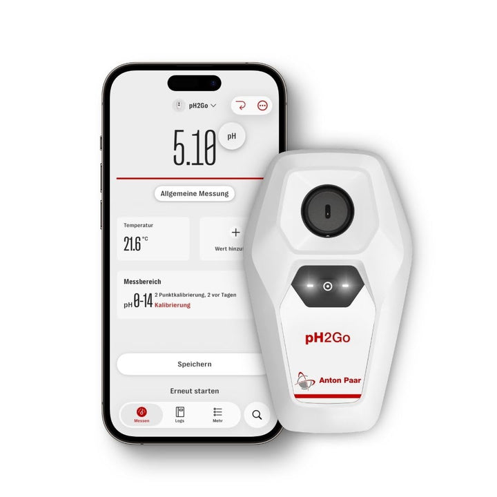 pH2Go - Digitales pH-Messgerät von Anton Paar – glasfreier ISFET-Sensor, einfache Kalibrierung (ATC)