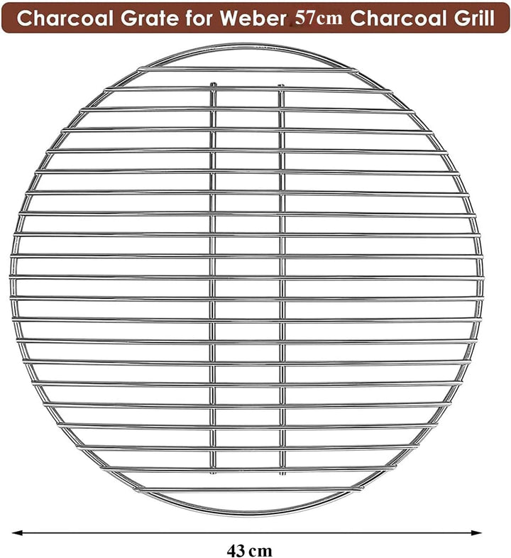 Denmay 43cm DIA Kohlerost (Kein Grillrost) 7441 für Weber DIA 57cm Holzkohlegrills, für Weber 57cm Z
