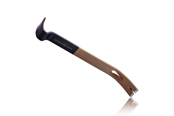 Spec Ops Tools Flache Brecheisen, 38,1 cm, gebogener Wippkopf, Nagelzieher in Tropfenform, Kohlensto