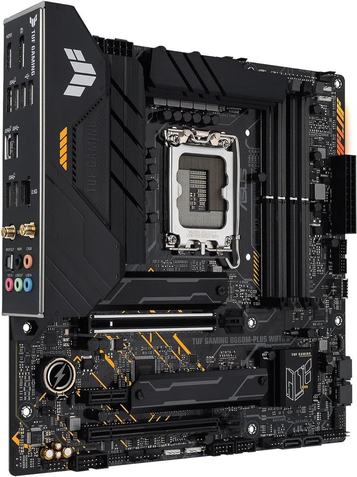 ASUS TUF Gaming B660M-PLUS WiFi Mainboard Sockel Intel LGA 1700 (Intel B660, mATX, DDR5 Speicher, Du