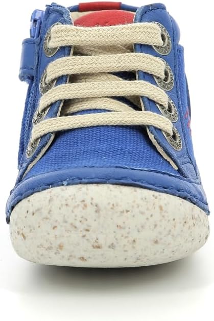 Kickers Unisex Kinder Sonistreet Stiefelette 19 EU Blau Rot, 19 EU Blau Rot