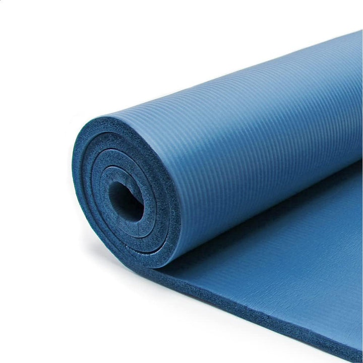 Wiltec Yogamatte Turnmatte Gymnastikmatte Bodenmatte rutschfest extradick Sport blau 190 x 100 x 1.5