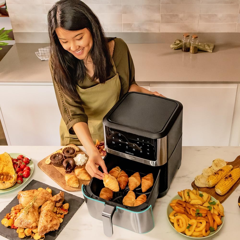 Cecotec Heissluftfritteuse ohne Öl 8 L Cecofry Supreme 8000 Air Fryer. 1800 W, Touchscreen, 30º-200