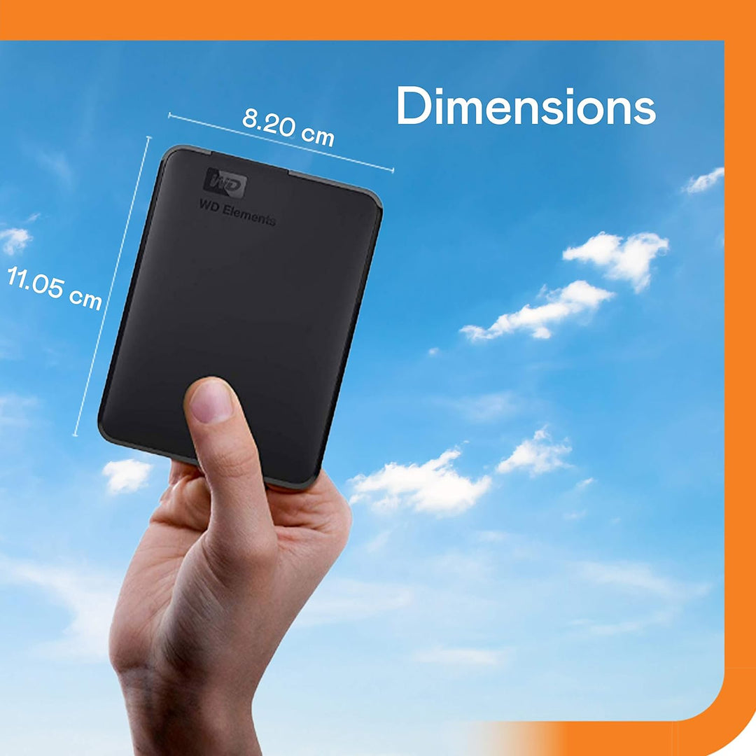 WD Elements Portable, externe Festplatte - 2 TB - USB 3.0 - WDBU6Y0020BBK-WESN 2TB Portable