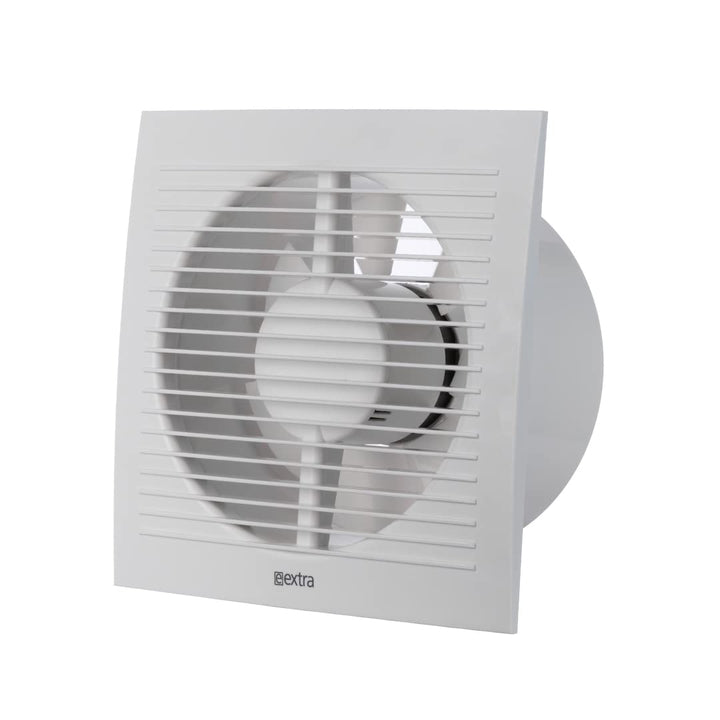 EUROPLAST Ø 150mm Bad-Lüfter mit Feuchtesensor und Timer - Leise Ventilator - Kunststoff - Weiss Ø 1