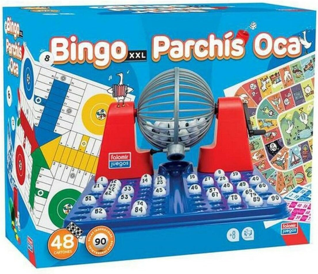 FALOMIR 31063 Bingo XXL Premium + Parchis + Oca, bunt