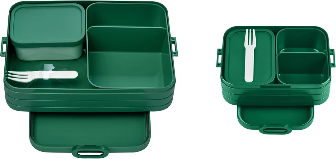 Mepal Brotdose Duo Pack - Midi + Large - Brotdose mit Bento Box - Lunchbox für kleine Snacks & Reste