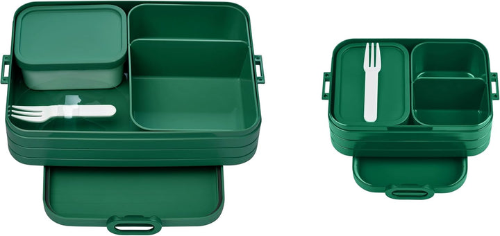 Mepal Brotdose Duo Pack - Midi + Large - Brotdose mit Bento Box - Lunchbox für kleine Snacks & Reste