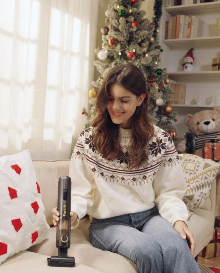 Fanttik Slim V10 Apex Kabelloser 4-in-1 Auto & Mini-Handstaubsauger mit 19000 Pa Saugkraft, Smarter