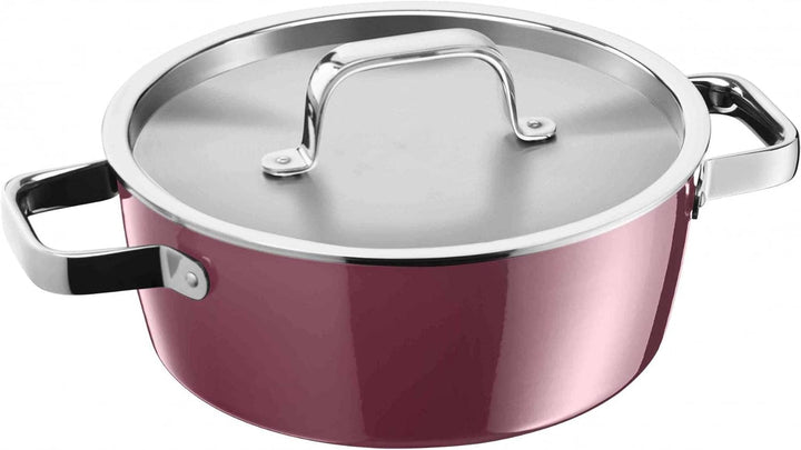 WMF Fusiontec Aromatic Kochtopf gross 22cm, Bratentopf Induktion 3,1l, Deckel mit Kondensationsnoppe