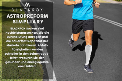 BLACKROX Kompressionsstrümpfe Sport Astropreform Kompressionssocken Vergleichssieger Sportkompressio