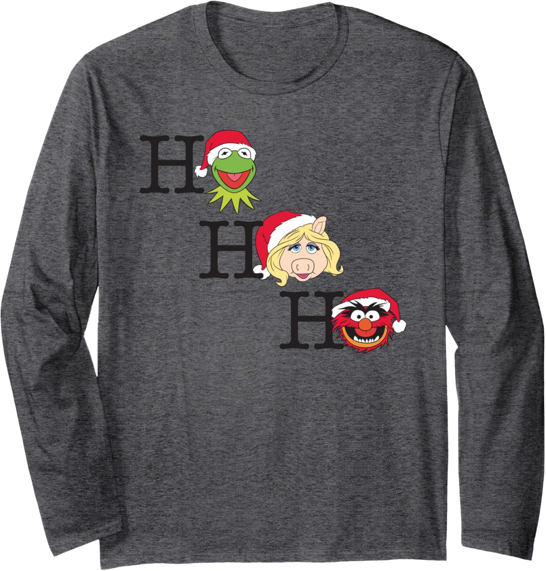 Disney Muppets Kermit Miss Piggy and Animal Holiday Langarmshirt